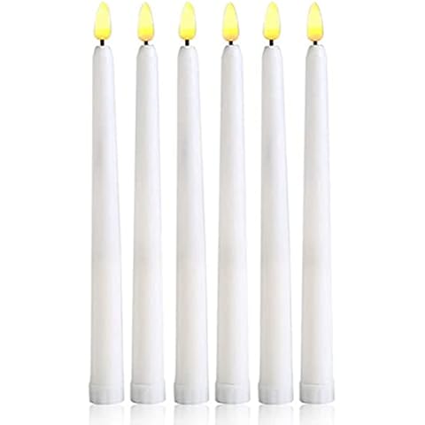 LECMACY Flameless LED Taper Candles Pack of 6 Cover