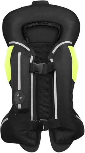 Chaleco Airbag Moto para Mujer Y Hombre, Múltiples Bolsas De Aire Chamarra Reflectante Chaleco Hinchable Ligero Chaleco Hinchable Motocross para Montar A Caballo, Motocicleta B,2XL