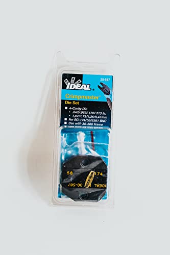 DIE SET/For RG-58, RG-174, RG8218 for CRIMPMASTER Crimp Tool Frame 30-506