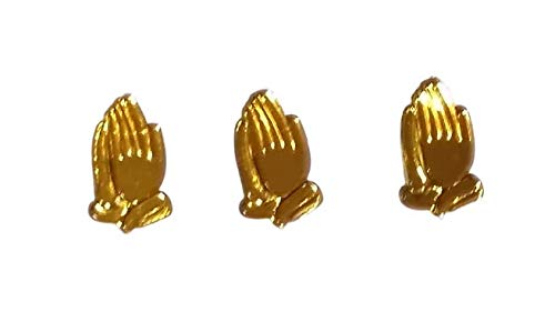 Art Cove Gold Acrylic Praying Hands Acrylic Charms Capias 24 Pieces