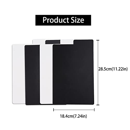 50Pcs Comic Book Dividers, Tounalker Large White Black Frosted Card Separator With Tabs, Plastic Comic Book Dividers For Short Or Long Comic Book Storage Boxes, 7.24 X 11.22 Inches #TOP1