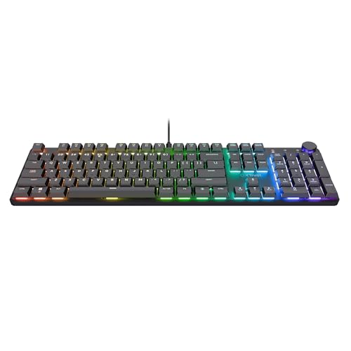 GXT 866 Torix Tastiera Meccanica QWERTY US, Switch Huano Lineari, Illuminazione RGB, Rollover N-Key Rollover USB Programmabile Tastiera PC Laptop - Nero - Tastiera gaming - Immagine 1
