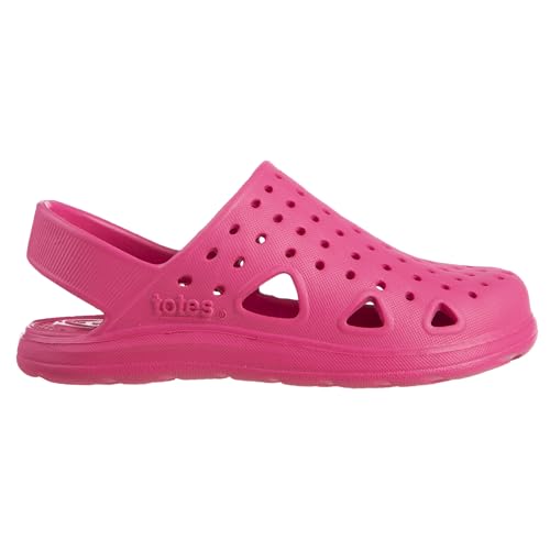 Image of Totes Kids' Everywear Lightweight Waterproof Contoured Splash and Play Clog Sandals with Strap
