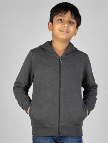 Image of ADBUCKS Unisex Fleece Cotton Zipper Sweatshirt with Hoodies for Boys and Girls