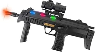 zZZ ak-828 Gun Toy with Light and Sound Toy Gun Set for Kids, Battery Operated Gun Toy for Boys-Black, Multicolor