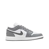 Jordan Big Kid's 1 Low White/Black-Iron Grey (553560 152) - 6.5