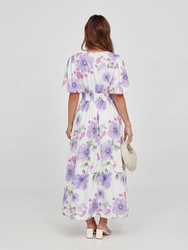 Image of Maxigerui Women's Summer Floral Maxi Dress Spring Wedding Guest Dress 2026