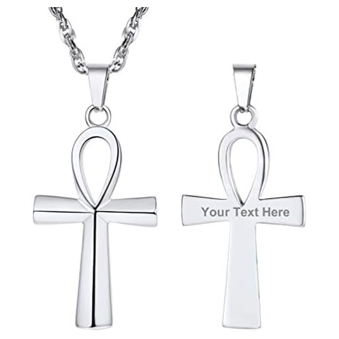 Collar PROSTEEL Personalizable Cruz Ankh Religioso Cover