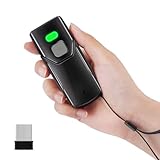 JRHC Escáner de Código de Barras Inalámbrico, Escáneres de Código de Barras Bluetooth 1D 2D 3 en 1 USB Cableado 4.2...