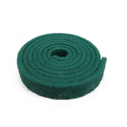 NiuLumea 58M Rollo de estropajo verde esmeril para limpieza de cocina, ollas, platos, fregaderos y estufas, almohadilla de nailon, 7 cm x 58 metros