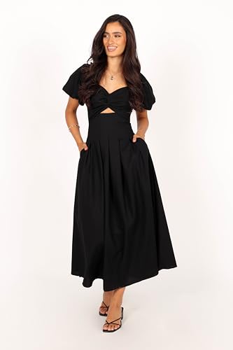 Petal & Pup Women's Maria Puff Sleeve Midi Dress2