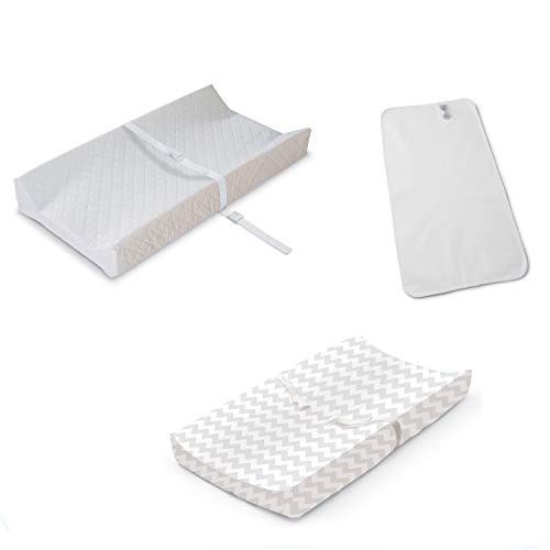 Image of Summer Changing Essentials Kit, 5 Piece - Changing Pad, Change Pad Cover, and 3 Waterproof Liners