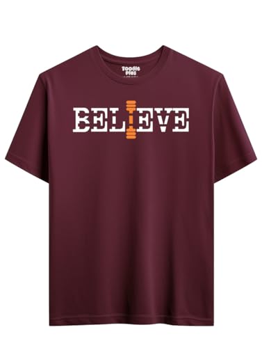 Image of Toodlegram T-Shirt for Men /Women Plus Sizes 100% Cotton with Graphic Printed, Regular Fit |Halfsleeve Roundneck |Believe Plus, Size 2XL-9XL | Unisex