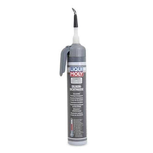 LIQUI MOLY Silikondichtmasse transparent | 200 ml | Karosserieschutz | Dichtstoff | Unterbodenschutz | Art.-Nr.: 6184