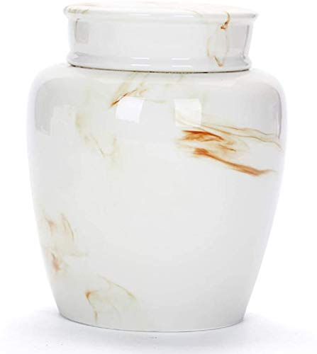 Cremation Urn Urna Urns Funeral Urn Urns Adult Funeral Urn Ceramics Large Capacity Double Cover Seal Moisture Proof Handcrafted High Temperature Fired Cremation Urns For A Small Amount Human Ashes WJH