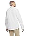 Hurley mens One and Only Textured Long Sleeve Up Button Down Shirt, White, Medium US