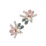 Healeved 小巧立体花朵イヤリング レディースファッション 耐久製 鮮やかカラー 贈り物にも