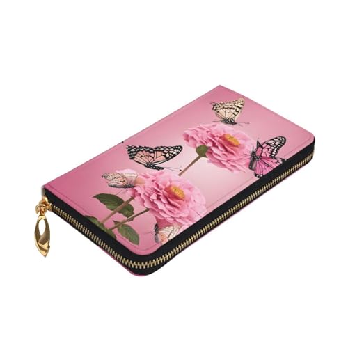 Stylish Beauty Butterfly Womens Long Wallet Purse, Large Capacity Pu Leather Purses With Multiple Card Slots, Phone Card Holder, Clutch Case, Credit, Coin, And Bill Organizer3
