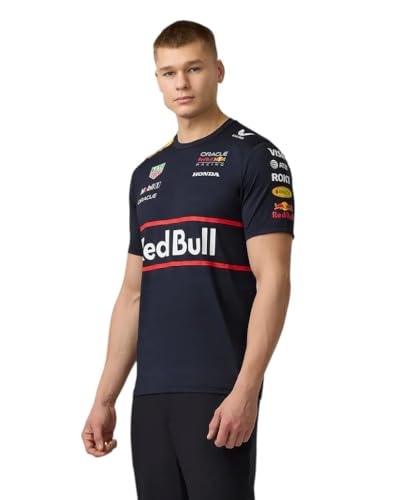 Castore Camiseta masculina Red Bull Racing F1 2025 Team, Azul marino, GG