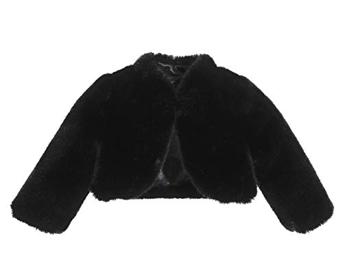 Image of ekidsbridal Faux Fur Cape Princess Flower Girl Jacket Cozy Cover-Up Coat
