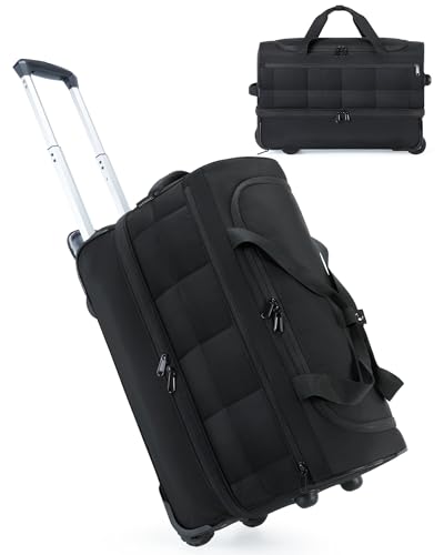 BAGSMART 40L Carry On Rolling Duffle