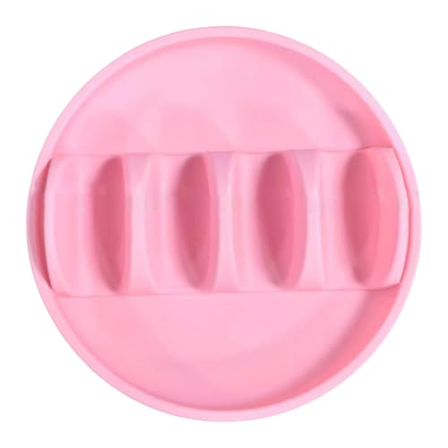 Taco Holder Plates with Dividers 4 Slot Easy Clean Taco Holder Stand for Soft and Hard Tacos for Restaurants Dorms, Pink