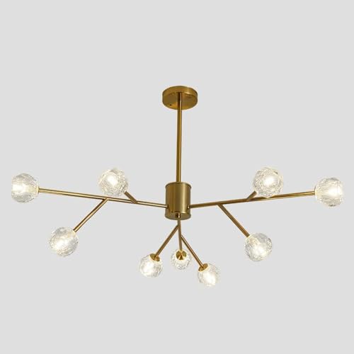 Lustres modernes du milieu siècle pour chambre et luminaire suspendu or