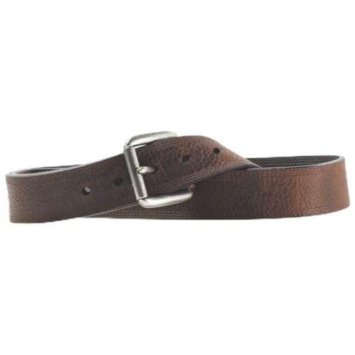 Ariat Men's Dark Brown Triple Stitch Leather Belt (50)