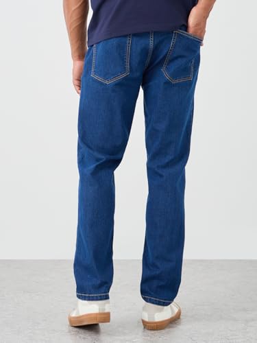 Image of Styli Men Regular Fit Mid-Rise Stretchable Jeans | Comfortable High Waist Trousers & Jeans for Men |Ideal for Casual, Office & Travel Wear