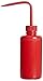 SP Bel-Art Red 250ml (8oz) Polyethylene Wash Bottles; Polypropylene Cap, 28mm Closure (Pack of 6) (F11650-0008)