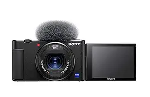 (Refurbished) Sony Digital Vlog Camera ZV-1 Only (Compact, Video Eye AF, Flip Screen, in-Built Microphone, 4K Vlogging Camera and Content Creation) - Black