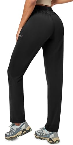 Ewedoos Hiking Pants Women with Zipper Pockets Lightweight Water Resistant Cargo Pants Quick Dry UPF 50+ Travel Camping2