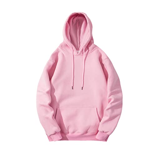Sweat à capuche hip-hop homme en polaire épaisse unie beige