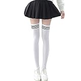 Pickle Compression Socks Girls Women's Clothing Non-Slip -Hem Fashion Thigh High Over Knee Socks...