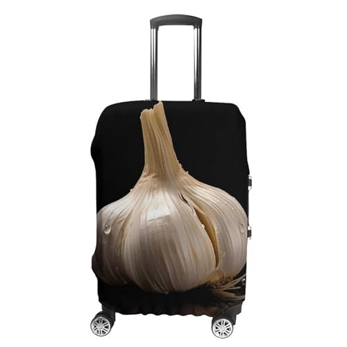 Raw Garlic Luggage Cover, Washable Elastic Suitcase Cover Protector Fit 18-32 Inch Luggage