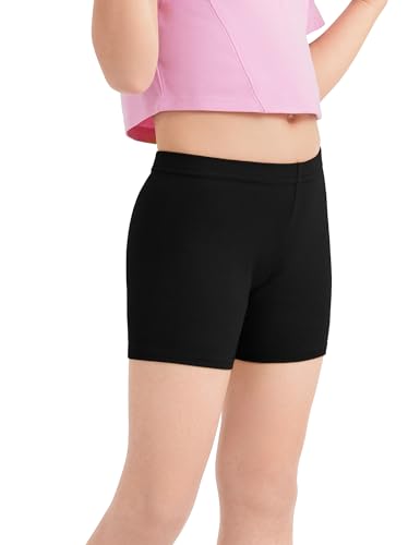 Image of Somaibo 3 Pack Girls Bike Shorts Kids Cartwheel Under Dress Cotton Short
