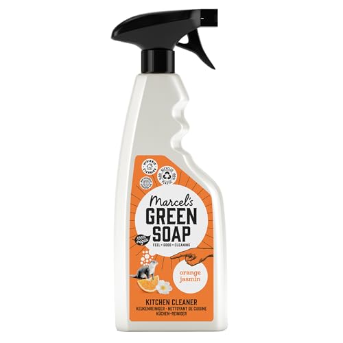 Marcel's Green Soap - Kitchen Cleaner Spray - Orange & Jasmine - Degreaser Spray - 97% biodegradable - 500ml