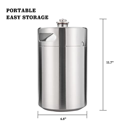 Mini fût 500ml acier inoxydable parfait pour garder la bière fraîche en pique-nique et camping