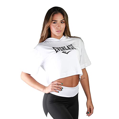 Cropped Everlast Feminino Com Capuz Branco