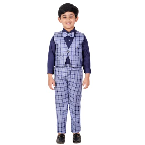 Image of Pro-Ethic Style Developer Boy's Cotton 3 Piece Suit for Boys | Kids Wear Suit Set Coat, Pant, & Shirt (S-124)