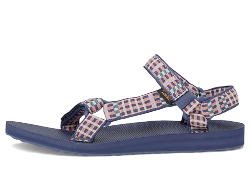 Image of Teva Women's Original Universal Sport Sandal, Modern Check Crown Blue, 5