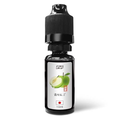 【10ml】デジモク 電子タバコ リキッド 日本製 国産 日本生産 vape メンソール ニコチン 無し タール無し ベイプ お試し メンソール タバコ味 (青りんご)