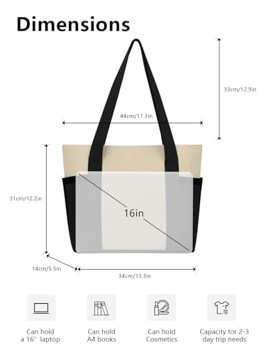 Image of Tote Bag for Women, Lightweight Handbag Bags, Shoulder Hobo Bag for Daily, Travel, School, Teacher