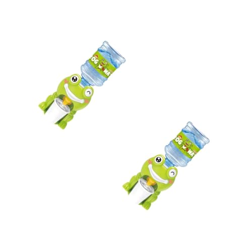 YARNOW 2 Sets Mini Water Dispenser for Educational Water Fountain Removable for Easy Cleaning Fun Drinking Machine Boys and Green