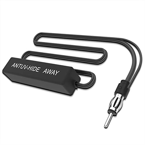 Spec-D Tuning 12V AM/FM Hidden Amplified Antenna Cable Electronic Radio Stereo Kit For Cars Trucks Boats RV