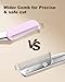 Eyebrow Scissors for Women, Stainless Steel Beauty Scissors with Comb, Precision Trimming Tool for Brows & Facial Hair, Sharp Blades with Safety Guard, Compact & Travel-Friendly (Yellow)