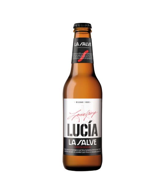 La Salve Lucia Lager Bier, 33 cl Einwegflasche, 24er Pack