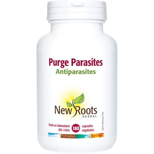 New Roots Herbal Purge Parasitis Capsules, 180 Veg Caps for Adults – Comprehensive Parasite Cleanse with Wormwood, Black Walnut Hull – Digestive & Antiparasitic Support Supplement – 1 Bottle