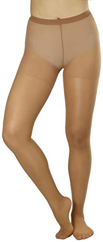 Image of ToBeInStyle Women's Control Top Sheer Footed Pantyhose Hosiery Tights Stockings