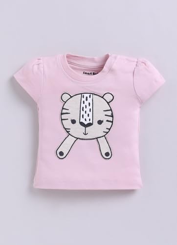 Image of Smart Baby 100% Cotton Interlock Fabric T-Shirt and Shorts Set for Baby Girls - Soft, Lightweight, Comfortable (Pack of 1)